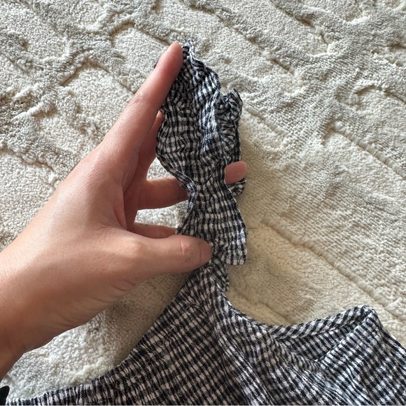 Madewell Gingham Ruffle Tank - Picture 5 of 6